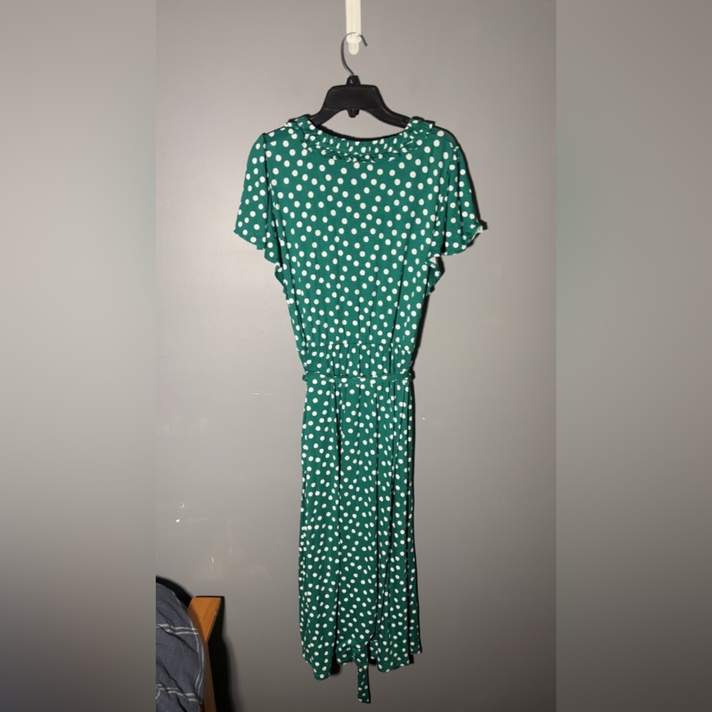 Boden Nicola Jersey Tea Dress in Painted Dot Size 16 - Picture 4 of 4